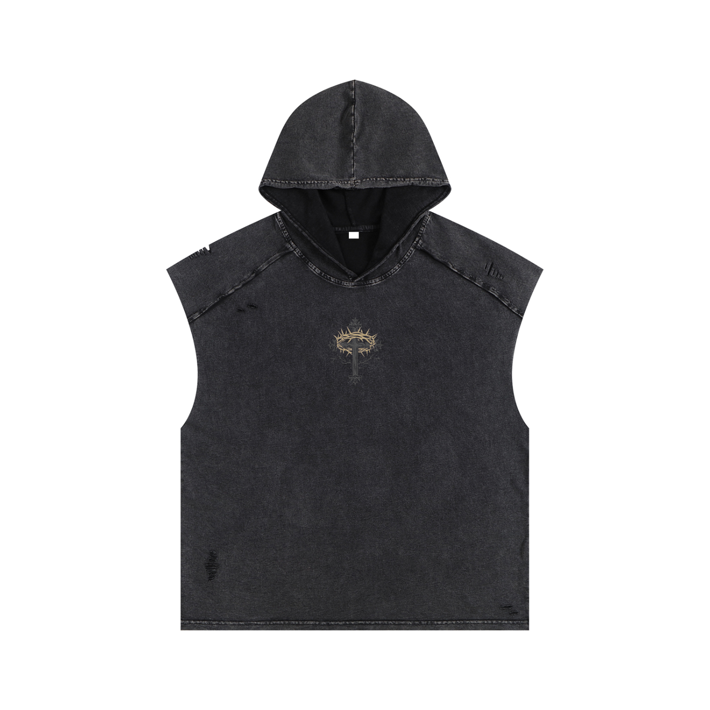 Hooded Cross Tank Top